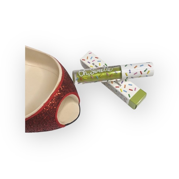 new MAC ★ Oh Sweetie Lip Topper Sheer Gloss ★ Key Lime ★ Green Metallic Lippy ★ - Picture 9 of 16